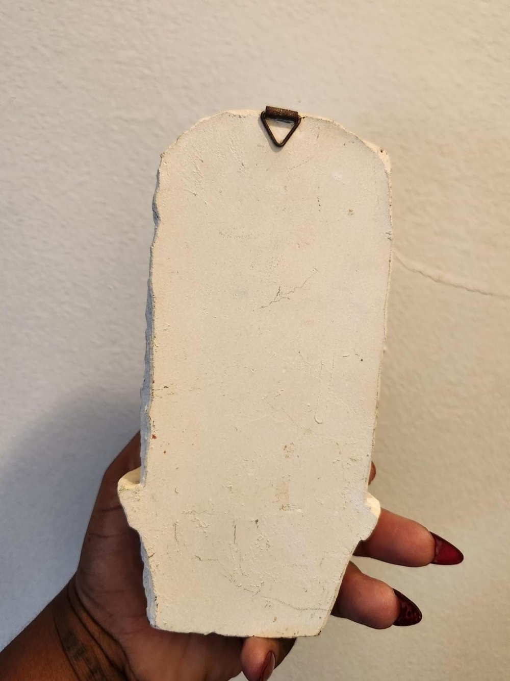 Vtg Flower thermometer wall plaque. Cottagecore shabby chic Farmhouse - Picture 3 of 3